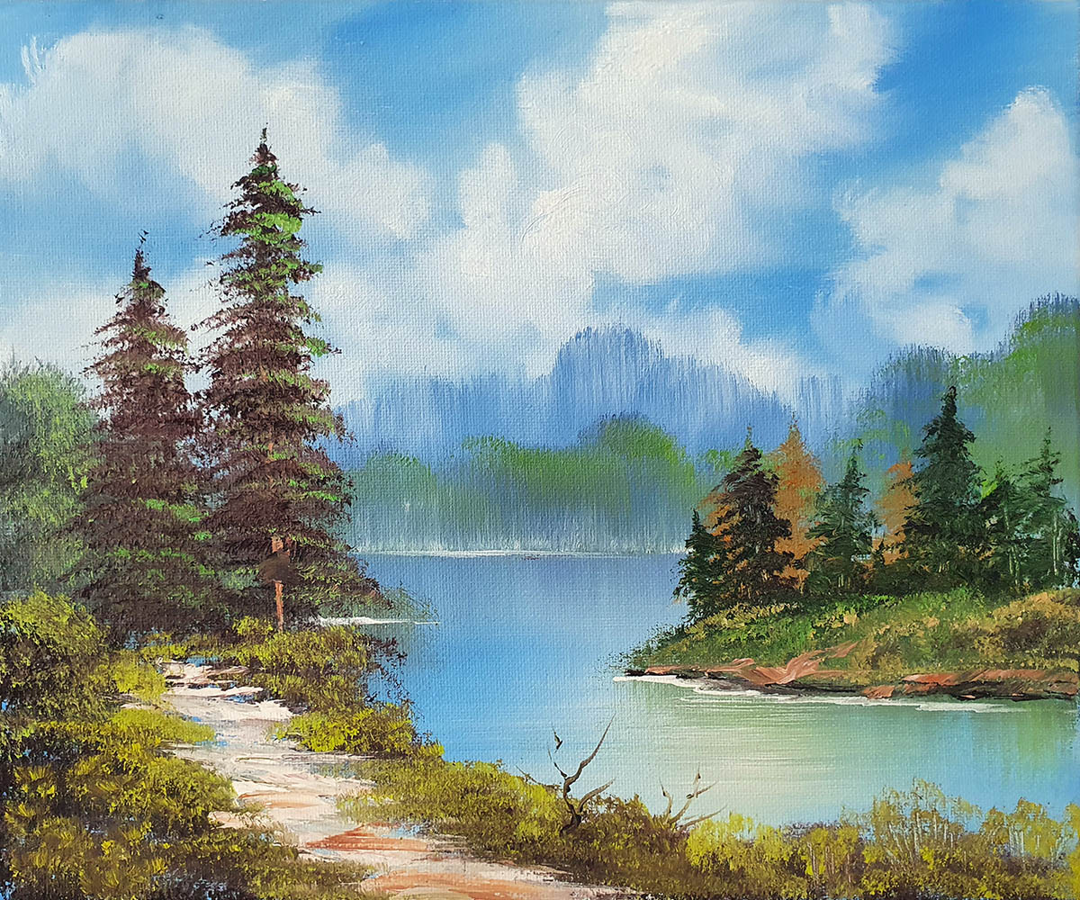 Bob Ross Lessons landscape painting