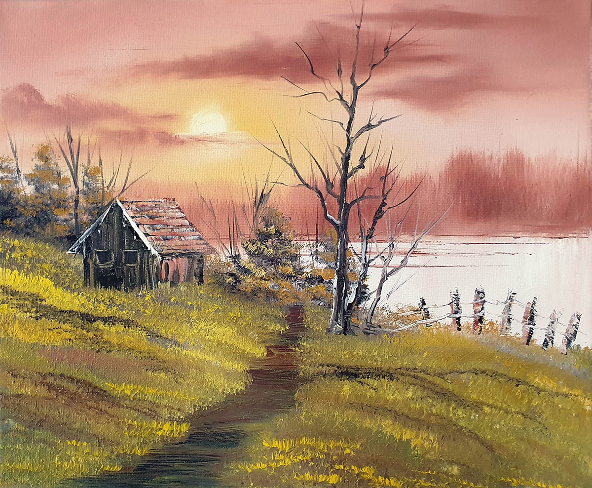 Bob Ross Lessons landscape painting